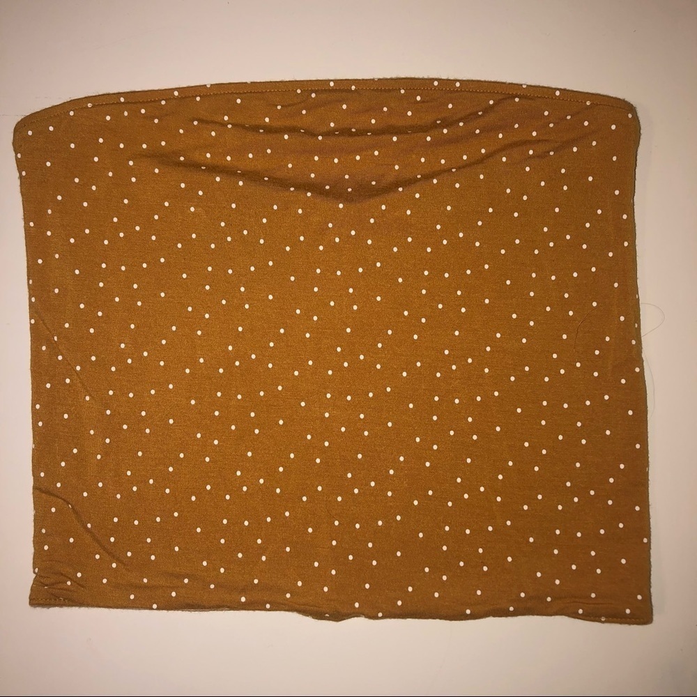 American Eagle Reversible Polka Dot Striped Strapless Bandeau Tube Top XS - Picture 2 of 4